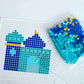 Masjid Perler Bead Craft Kit - Blue/Pink