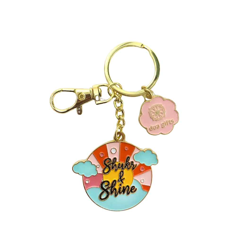 Shukr & Shine - Islamic Quote Keyring