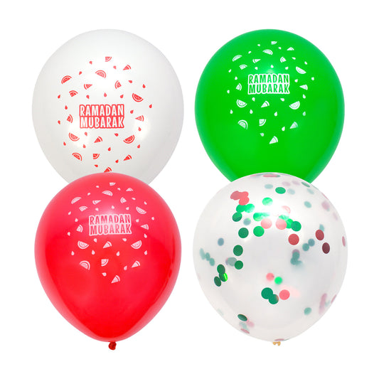 Ramadan Mubarak Balloons - Watermelon