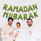 Ramadan Mubarak Watermelon Foil Letters - Green