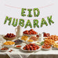 Eid Mubarak Watermelon Foil Letters - Green