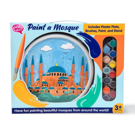 Paint a Mosque Plaster Painting Kit - 5 Designs Available