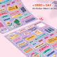 A Deed A Day Sticker Sheet - A5 size (35 stickers)