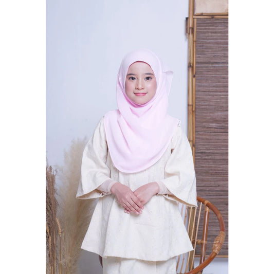 Light Pink Chiffon Kids Hijab