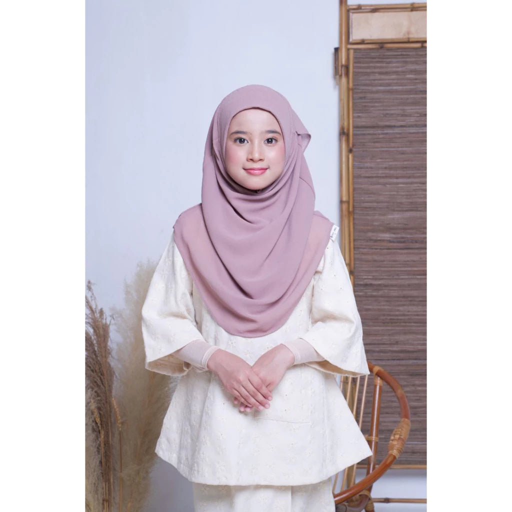 Dusty Pink Chiffon Kids Hijab