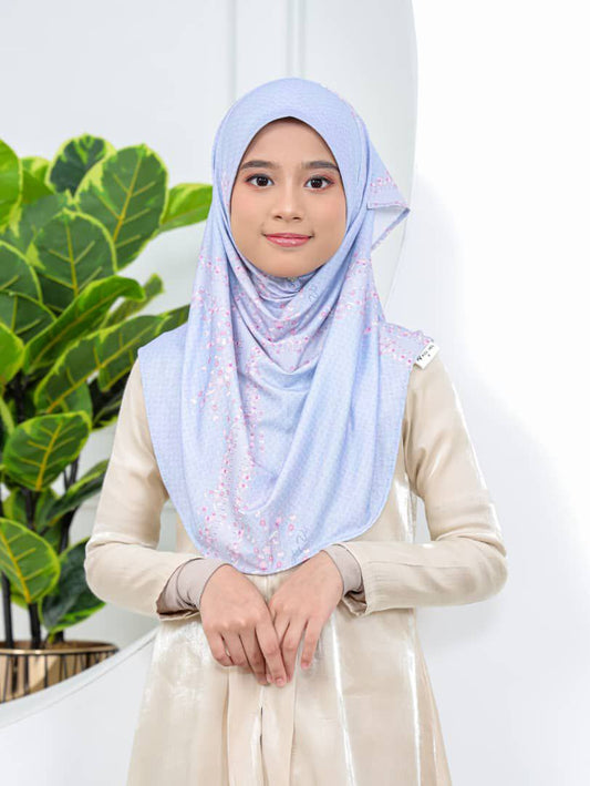 Lavender Floral Kids Hijab