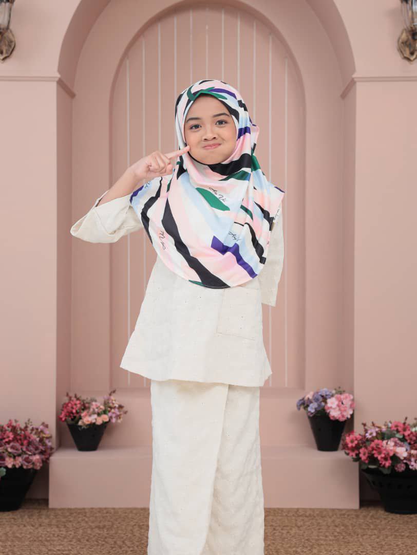 Colourful Shapes Kids Hijab