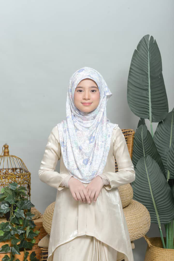 Lilac Florets Kids Hijab