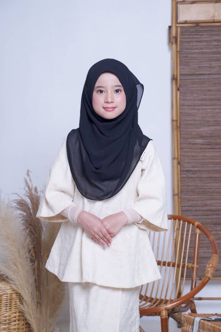 Black Chiffon Kids Hijab