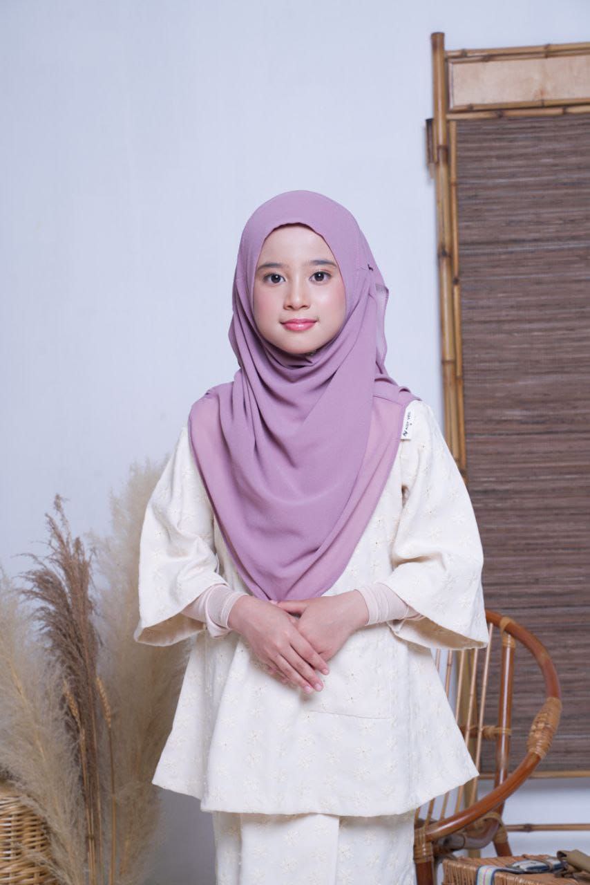 Purple Chiffon Kids Hijab