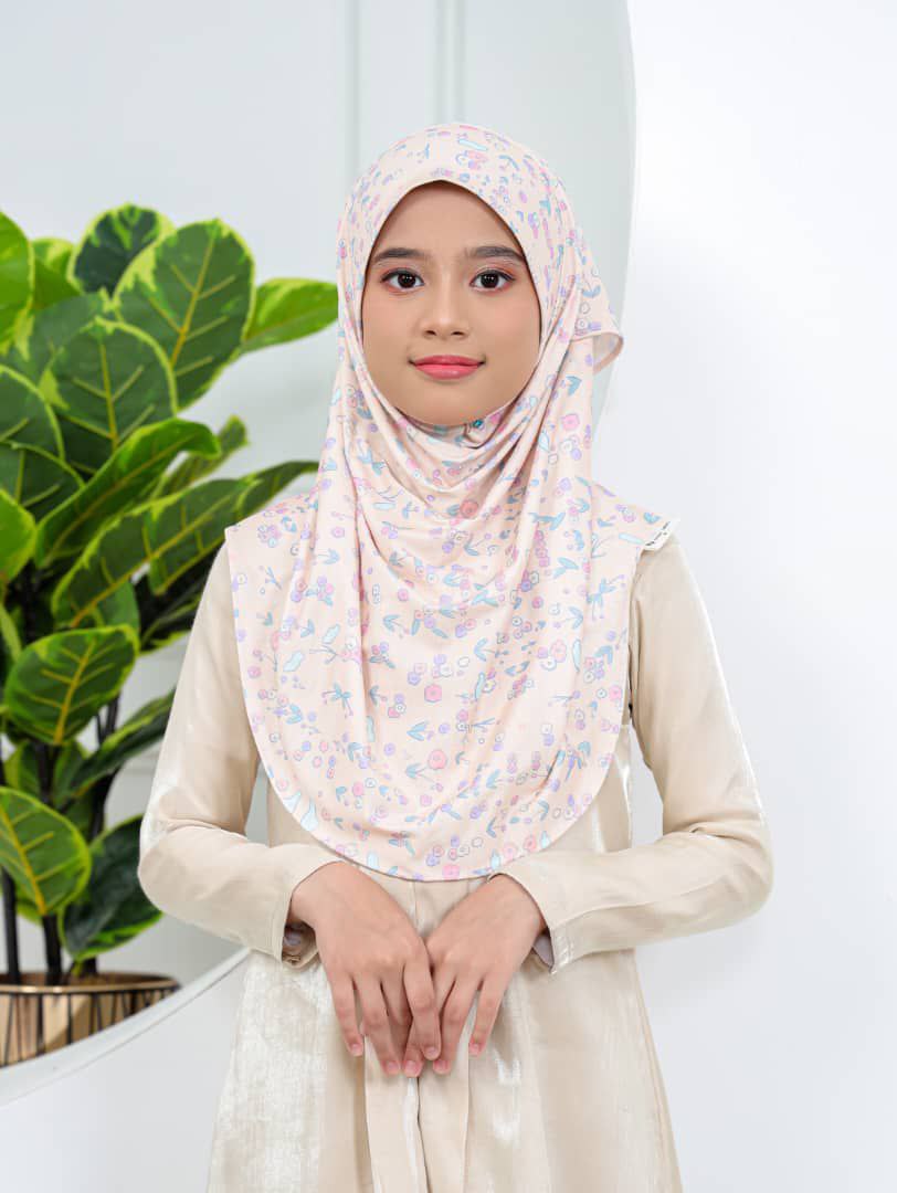 Pastel Bloom Kids Hijab