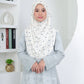 Cream Flower Kids Hijab