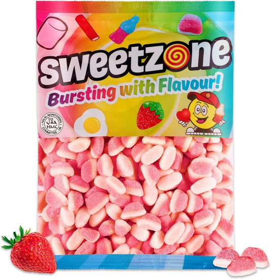 Strawberry Puffs - 1kg Bulk Bag